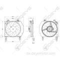 97FB8C607AA/DA/DH Kühlerlüftermotor 12V